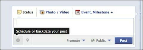 Facebook scheduled posts